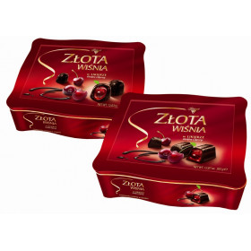 Chocolates with liqueur cherry GOLDEN CHERRY 365g