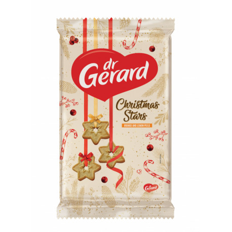 Shortbread biscuits with pieces of fruit CHRISTMAS STARS 140g
